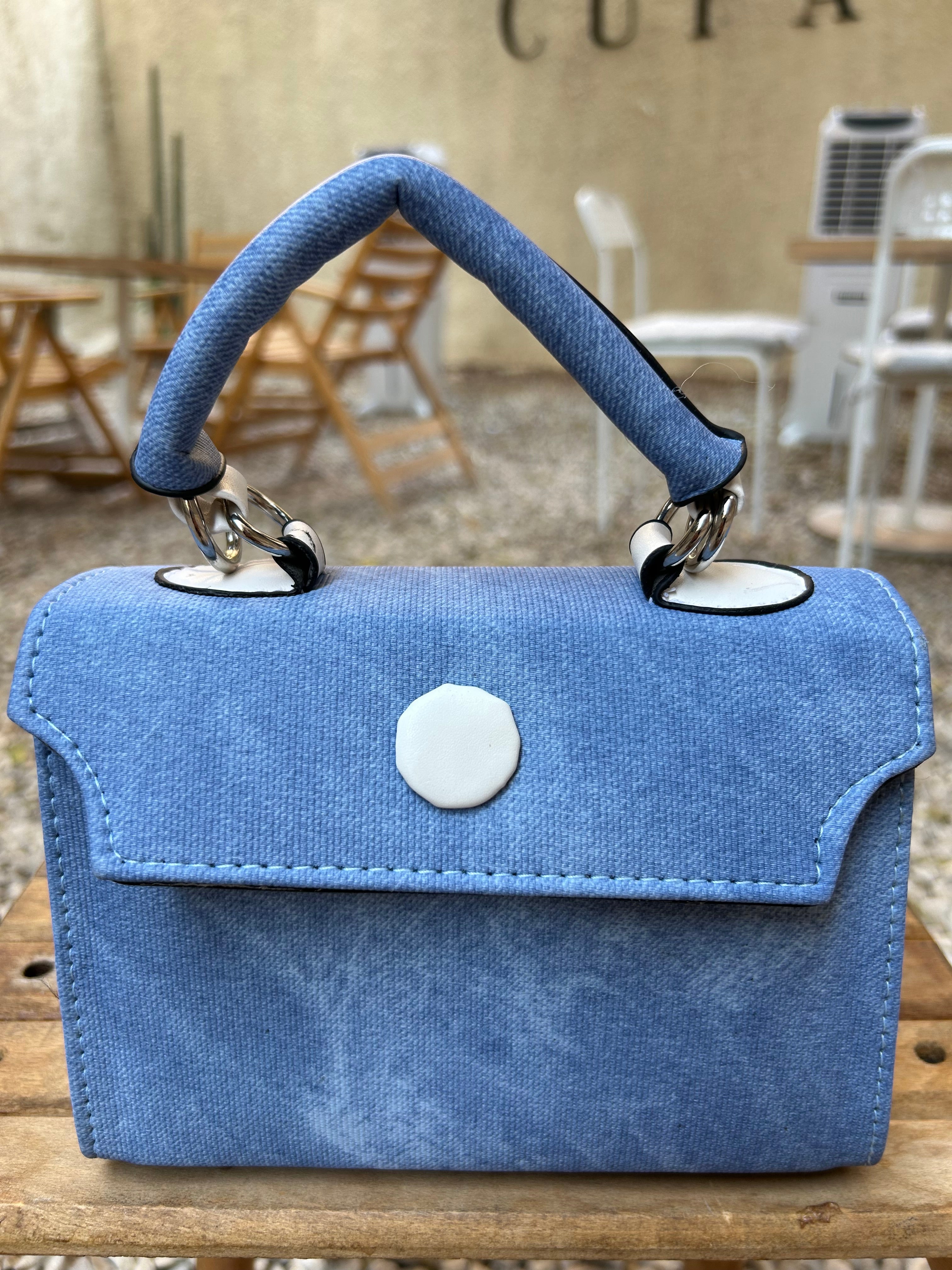 Elegant Mini Tote-baby blue