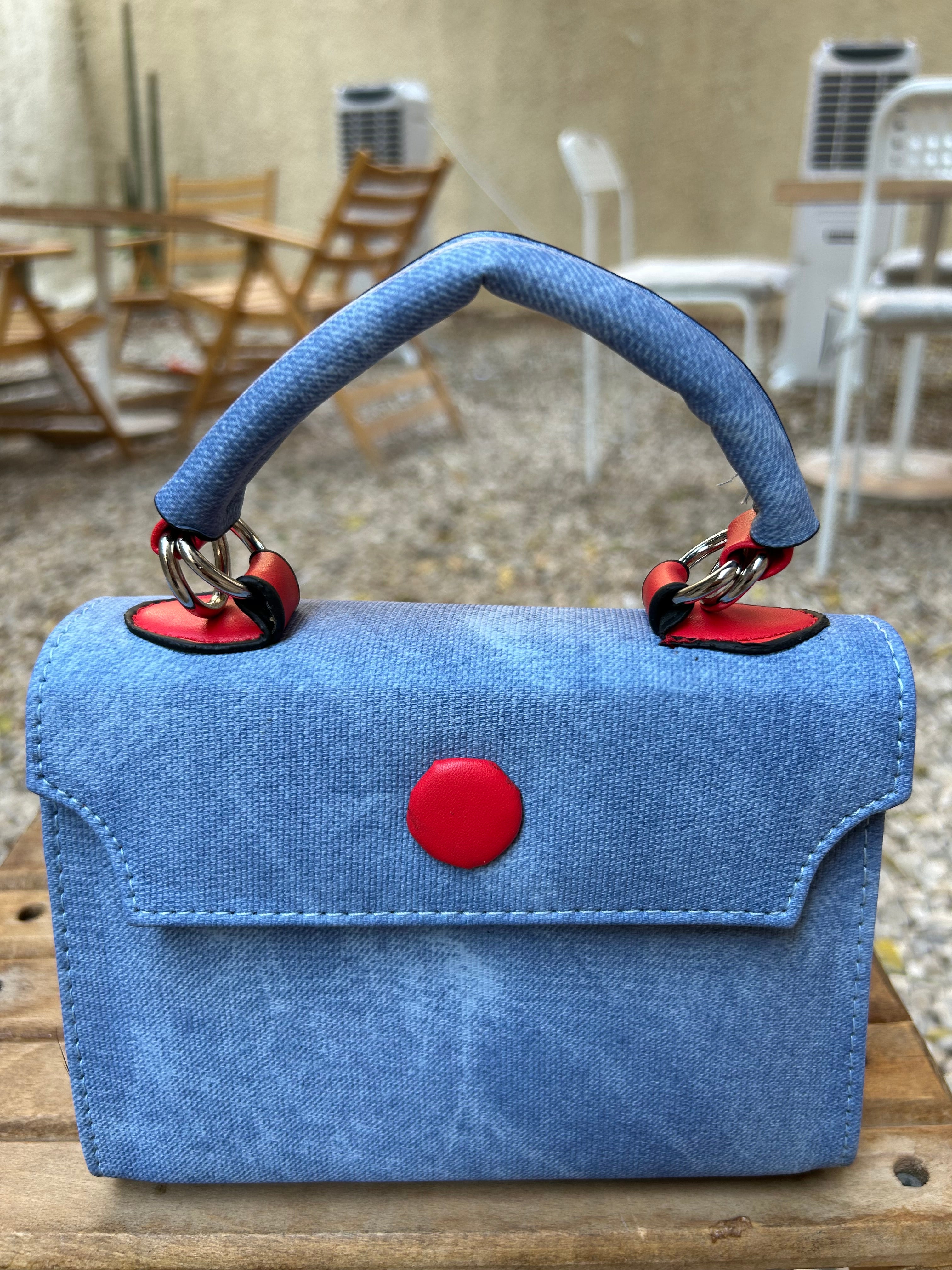 Elegant Mini Tote-baby blue