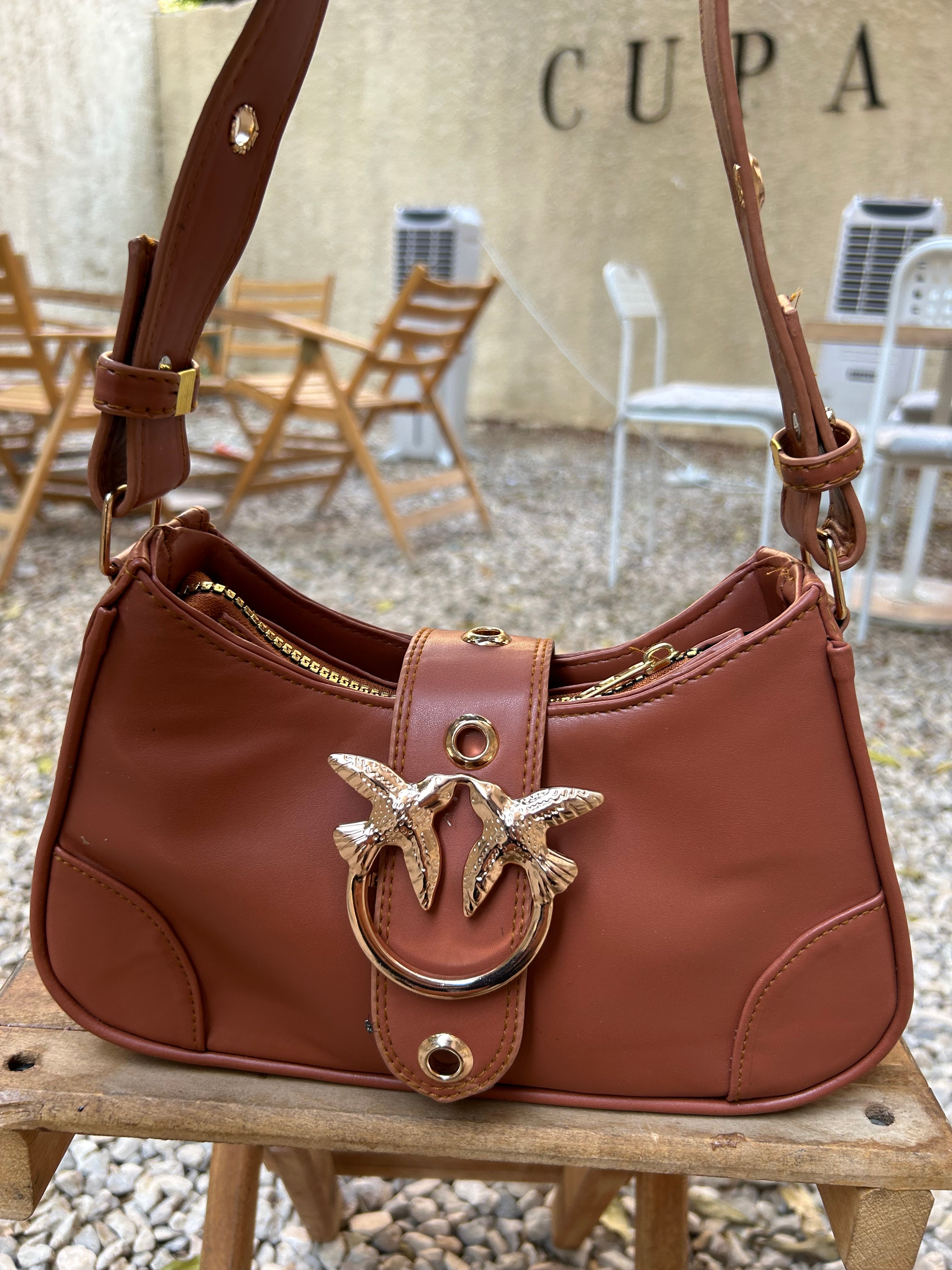 Bird Buckle Shoulder Bag-Havan